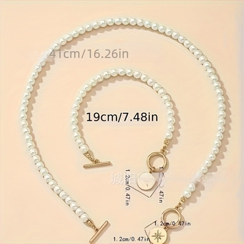 Brățară cu stele și perle, trend transfrontalier în Europa și Statele Unite, colier, costum de nișă feminină, lanț de claviculă de lux, en-gros