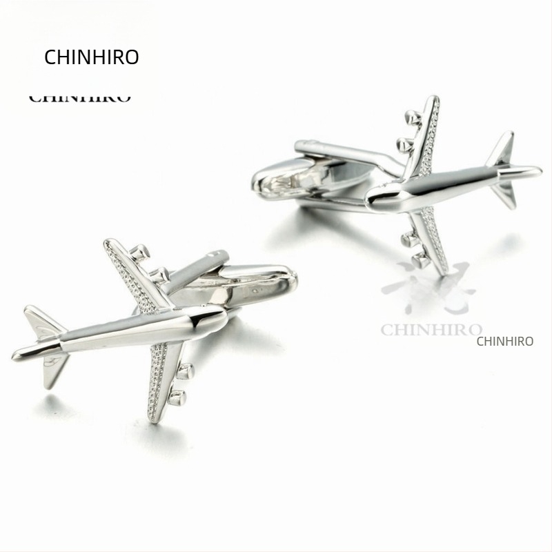 Butoni personalizați pentru bărbați, în formă de aeronavă, butoni de cămașă francezi de înaltă calitate, pentru femei, cu nasturi simpli personalizați
