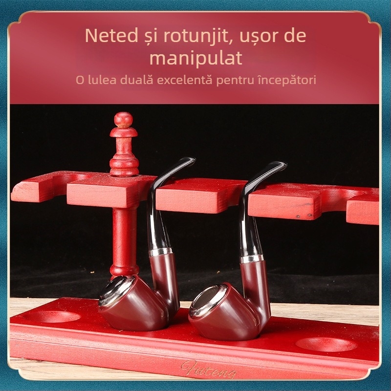 Vânzare fierbinte pentru începători, țeavă din rășină, cu dublă utilizare, oală metalică curbată clasică, detașabilă și lavabilă, direct în stoc en-gros