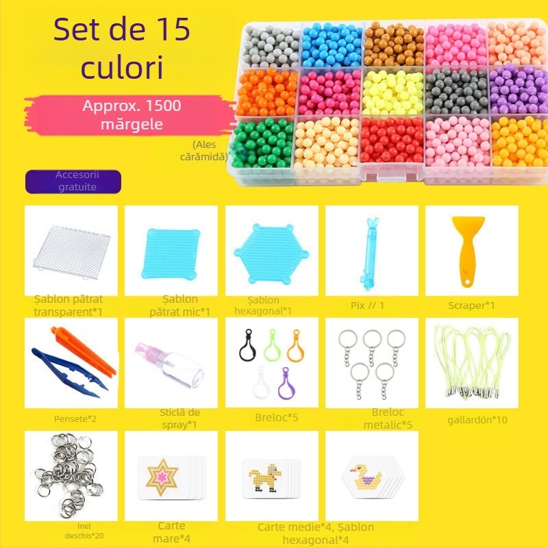 Mărgele magice cu ceață de apă, jucării cu mărgele lipicioase cu apă, potrivite pentru băieți și fete, jucării educaționale creative lucrate manual, DIY