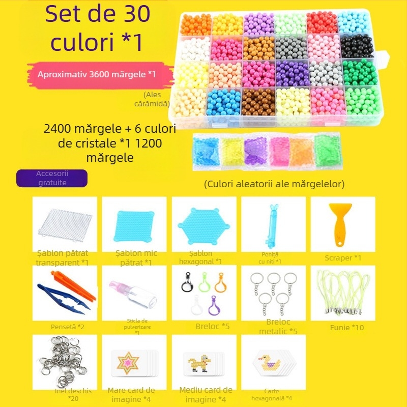 Mărgele magice cu ceață de apă, jucării cu mărgele lipicioase cu apă, potrivite pentru băieți și fete, jucării educaționale creative lucrate manual, DIY