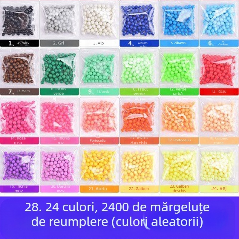 Mărgele magice cu ceață de apă, jucării cu mărgele lipicioase cu apă, potrivite pentru băieți și fete, jucării educaționale creative lucrate manual, DIY