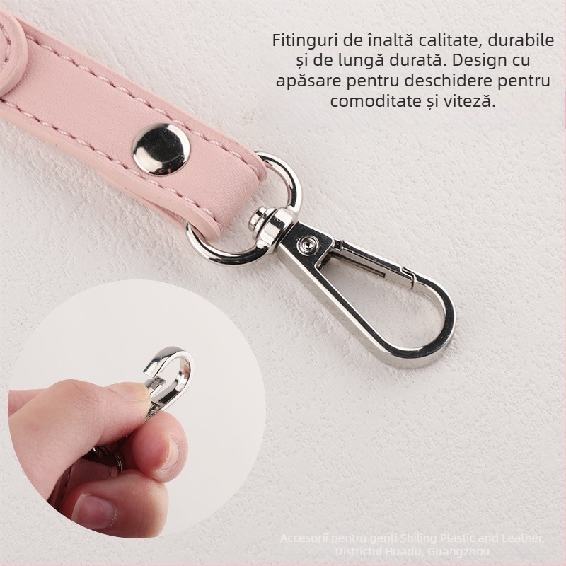 Geantă crossbody simplă cu curea de umăr de schimb, culoare solidă, material din piele PU, reglabilă, anti-perforare, accesorii pentru curea de umăr retrofit