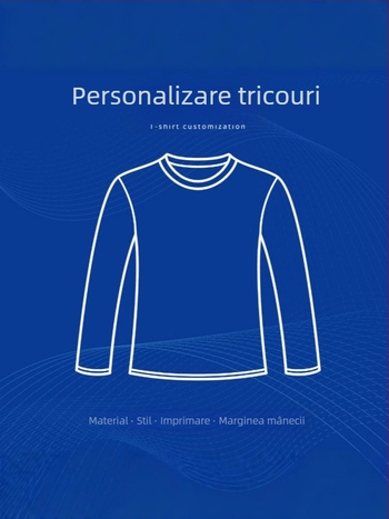 Tricou cu imprimeu personalizat, logo-uri transfrontaliere, export transfrontalier, pulover cu mânecă lungă pentru femei, guler rotund, tricou casual, procesare și personalizare topuri