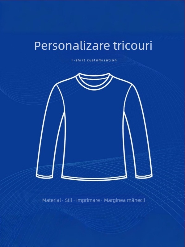 Tricou cu imprimeu personalizat, logo-uri transfrontaliere, export transfrontalier, pulover cu mânecă lungă pentru femei, guler rotund, tricou casual, procesare și personalizare topuri