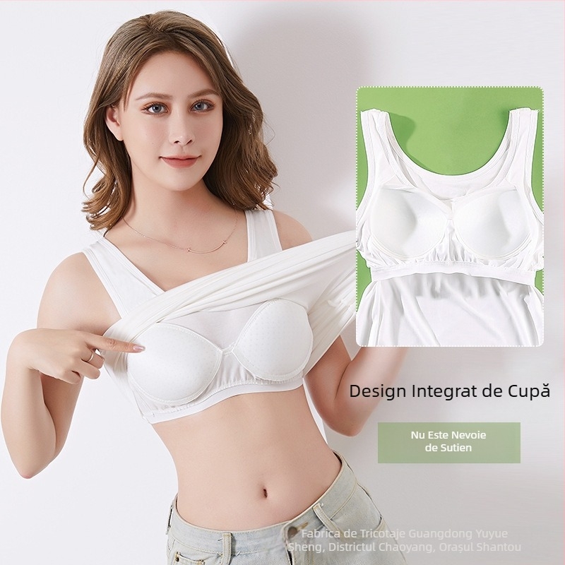 Vestă de damă pentru comerț exterior, stil en-gros, la fața locului, versatilă, culoare pură, cu pernă de piept, curea lungă, poate fi purtată în exterior, stil subțire