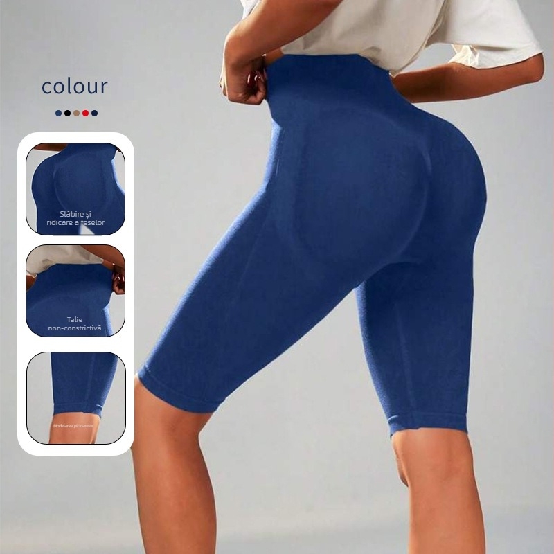 Pantaloni de yoga pentru femei, talie înaltă, elastici, pentru antrenamentul șoldurilor, cu uscare rapidă, strâmți, sport, pantaloni de yoga