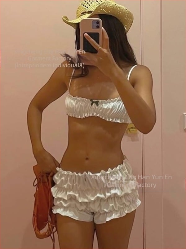 Costum de baie Spice Girls cu talie înaltă, culoare solidă, nou, sexy, camisol, top, boxer, costume de baie pentru femei