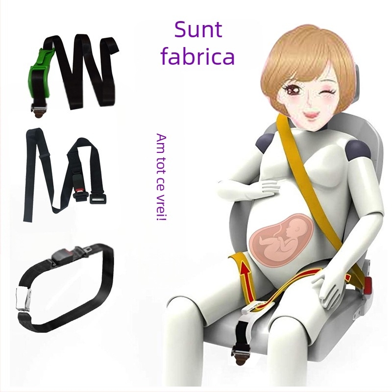 Centură de siguranță pentru femei însărcinate, en-gros, cu dop auxiliar anti-strângere pentru burtă, centură de protecție pentru burtă, protecție pentru anvelope, centură de siguranță auto