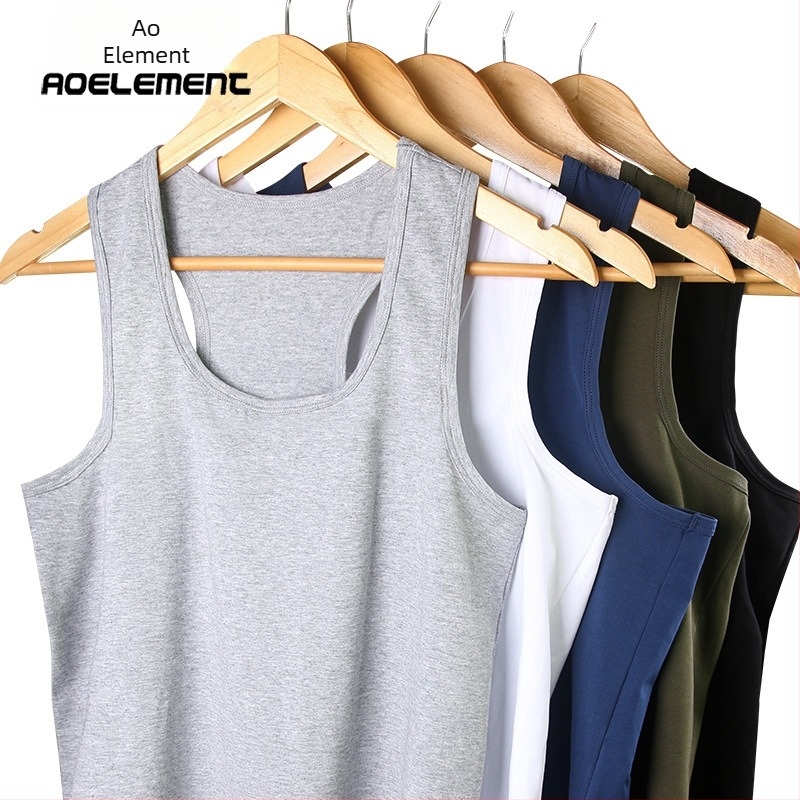 Vestă de vară pentru bărbați, en-gros, cămașă sport pentru agrement, cu guler rotund, în formă de I, producători, vestă de fitness, en-gros