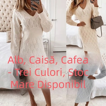Tricotaje cu mânecă lungă calde, stil transfrontalier, 2021, toamnă nouă, Amazon, rochie sexy pentru femei, îmbrăcăminte exterioară, bodycon, pulover