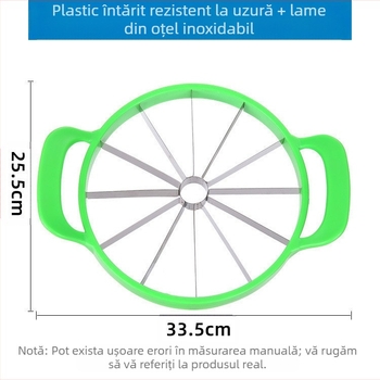 Instrument mare de tăiere a pepenilor verzi, divizor de fructe din oțel inoxidabil, feliator de pepeni verzi de uz casnic, feliator de feliator, en-gros