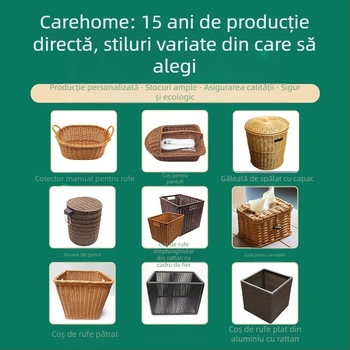 Cutie de depozitare pentru cabluri de birou, producător Guangzhou, imitație de ratan țesut, cutie de priză, cutie de depozitare ascunsă pentru cabluri de date