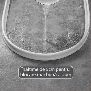 Barieră de apă flexibilă din silicon, barieră impermeabilă pentru baie, artefact, barieră de apă pentru toaletă, barieră de apă pentru duș, barieră de podea