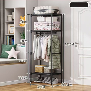 Explozii transfrontaliere, suport multifuncțional pentru haine, suport pentru dormitor, raft plătit, raft de depozitare simplu, suport pentru haine