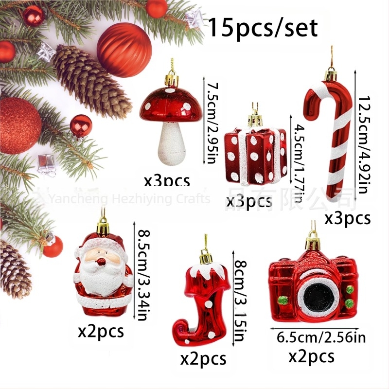 Pandantive noi de Crăciun transfrontaliere, cârje de Moș Crăciun, ciuperci și alte pandantive cu formă specială în formă de bile