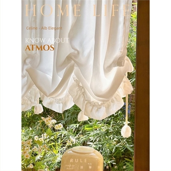 Stil francez, perdea de lux ușoară, perdea romană, perdea pull-up, jumătate de perdea, perdea pentru ușă, dormitor, perdea de tifon, perdea de bucătărie, perdea de apă cu velcro