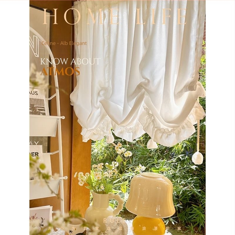 Stil francez, perdea de lux ușoară, perdea romană, perdea pull-up, jumătate de perdea, perdea pentru ușă, dormitor, perdea de tifon, perdea de bucătărie, perdea de apă cu velcro