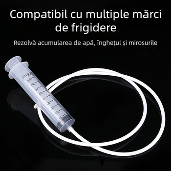 Perie de curățare a găurilor de scurgere a frigiderului, instrument de curățare a țevilor de scurgere a camerei reci, curățarea blocajelor de gheață și a blocajelor de apă