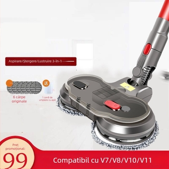 Yige se adaptează la aspiratorul Dyson, perie electrică pentru podea, cap de mop, accesorii V7V8V10V11, cap de perie umed și uscat