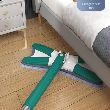 Mop fluture în formă de X, mop leneș pentru spălarea mâinilor, mop uscat și umed, mop cu dublă utilizare, mop de uz casnic nou