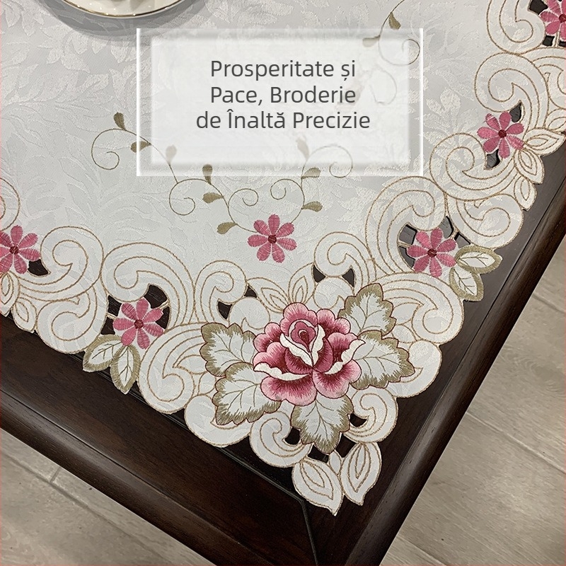 Față de masă de cafea în stil european A5L, față de masă pătrată, față de masă dreptunghiulară anti-opărire, față de masă modernă, simplă, în stil american, pentru living