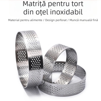 Inel de mousse din oțel inoxidabil, inel rotund pentru tort, inel de bucătărie, gadget de copt, mucegai pentru mousse