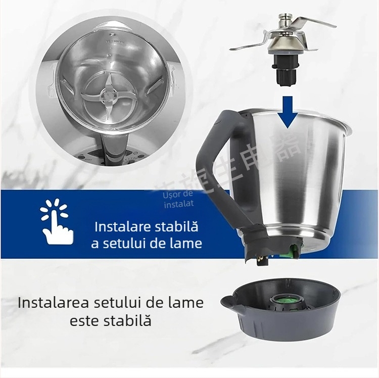 Potrivit pentru Meishan Vorwork Thermomix TM31 Lamă de schimb din oțel inoxidabil Cap de cuțit Piese