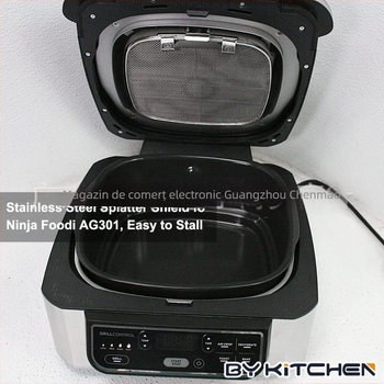 Potrivit pentru Ninja Foodi AG301 Air Fryer - Capac antistropi detașabil din oțel inoxidabil 304