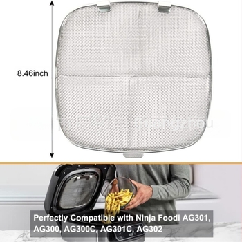 Potrivit pentru Ninja Foodi AG301 Air Fryer - Capac antistropi detașabil din oțel inoxidabil 304