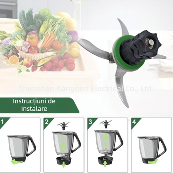 [Exclusiv transfrontalier] Potrivit pentru lama din oțel inoxidabil TM5/6, accesorii de schimb pentru Thermomix, cuțit din nailon TM5/6