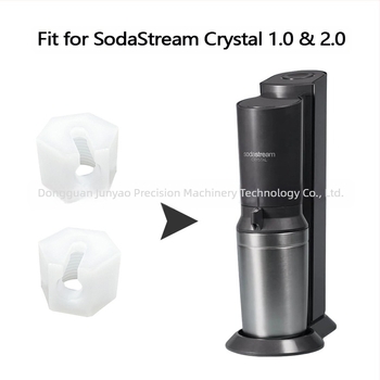 Piuliță de schimb Cross-Border Soda, 2 bucăți, albă transparentă, potrivită pentru Sodastream Crystal 1.0 și 2.0