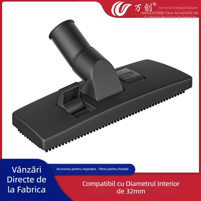 Wanchuang potrivit pentru accesorii de aspirator Midea Philips Electrolux, perie de podea, cap de aspirare, fund metalic, diametru interior 32 mm