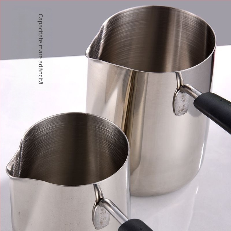 Oțel inoxidabil 304 Latte Art Cup cu mâner lapte spumă ceașcă lapte ceașcă mâner lung ceară ceașcă infuzie cafea ibric acasă