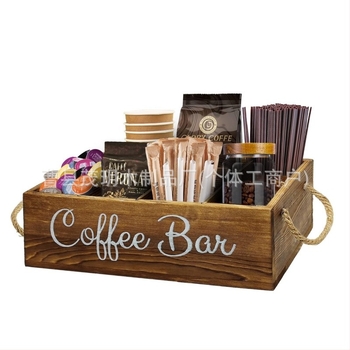 Cutie de depozitare din lemn, compartiment fără capac pentru cameră de ceai, cutie retro din cânepă, valiză din lemn, pliculeț de cafea, pliculeț de ceai, cutie de clasificare din lemn masiv