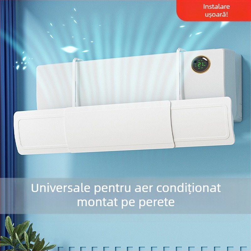 2025 Nou Aer Condiționat Parbriz Evacuare Aer Deflector Special Anti-Suflare Directă Montat pe Perete Deflector Universal de Transfer de Vânt