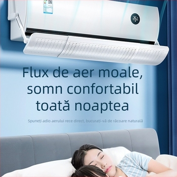 Parbriz pentru aer condiționat, deflector de evacuare a aerului anti-suflare directă, perdea de ghidare a vântului, parbriz universal Midea Gree