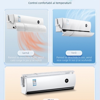 Parbriz pentru aer condiționat, deflector de evacuare a aerului anti-suflare directă, perdea de ghidare a vântului, parbriz universal Midea Gree