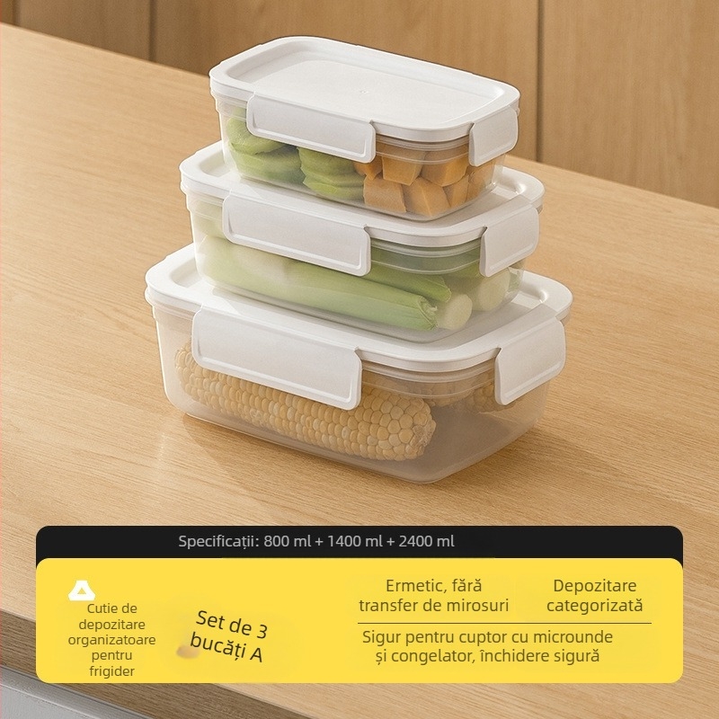 Cutie pentru păstrarea prospețimii alimentelor, cutie de prânz cu încălzire prin microunde, cutie de prânz pentru lucrători de birou, cu strat congelat, cutie de depozitare a fructelor și carne congelată, frigider