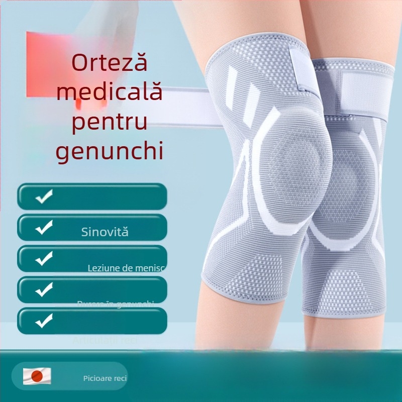 Genunchiere medicale, manșoane de protecție pentru menisc de calitate profesională, apărători de picioare pentru baschet, ciclism în aer liber, subțiri, respirabile și ușoare