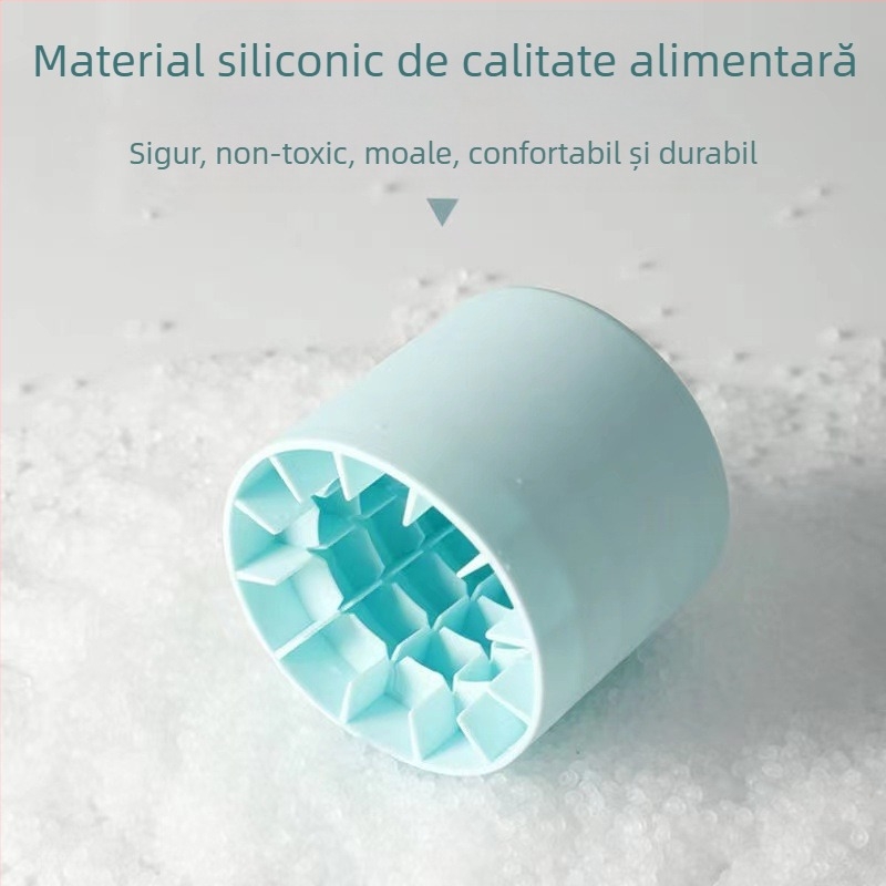 Formă de gheață din silicon, 60 cavități, tavă 3D pentru gheață, eliberare ușoară, cutie de depozitare a gheții, cuburi rotunde