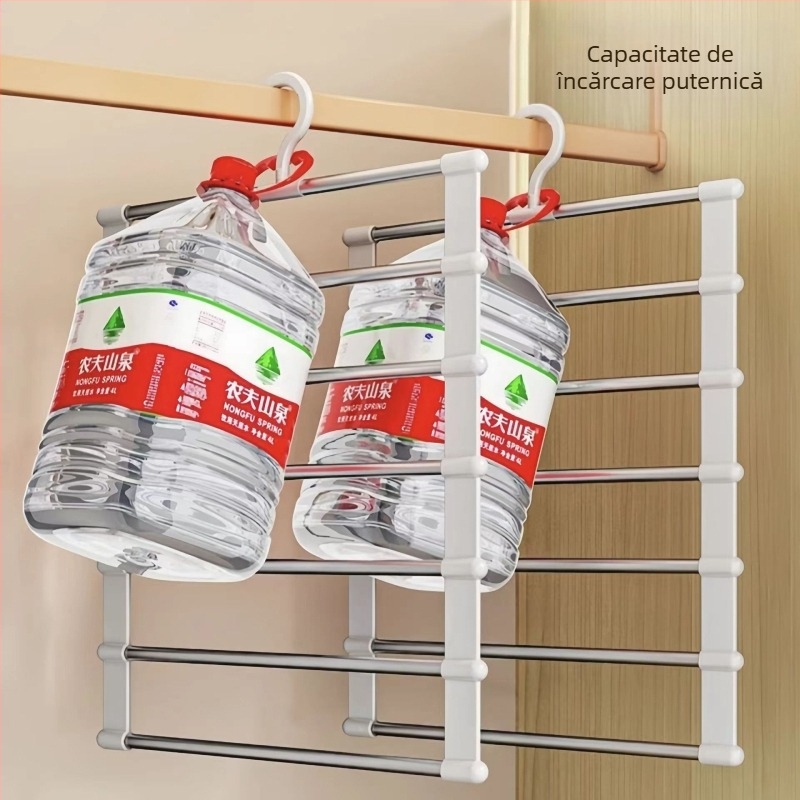 Suport multifuncțional pentru pantaloni de uz casnic, multistrat, cuier pentru pantaloni fără alunecare, organizator special de depozitare pliabil