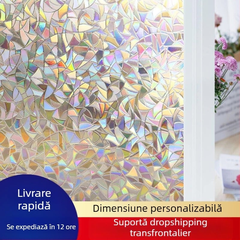 3D Laser protecție solară sticlă autocolant PVC sticlă american autocolant baie anti-peeping sticlă film electrostatic fereastră hârtie