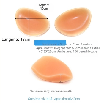 Invizibil silicon piept pad piept mic mărit îngroșat inserție costume de baie bikini lenjerie tridimensională suport superior femei piept pad