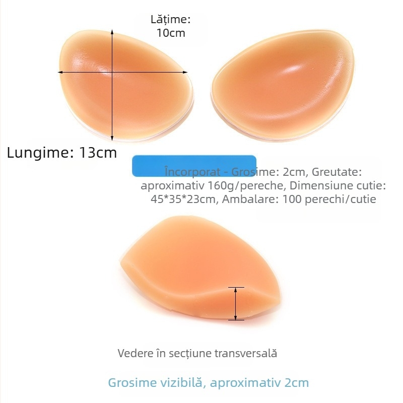 Invizibil silicon piept pad piept mic mărit îngroșat inserție costume de baie bikini lenjerie tridimensională suport superior femei piept pad