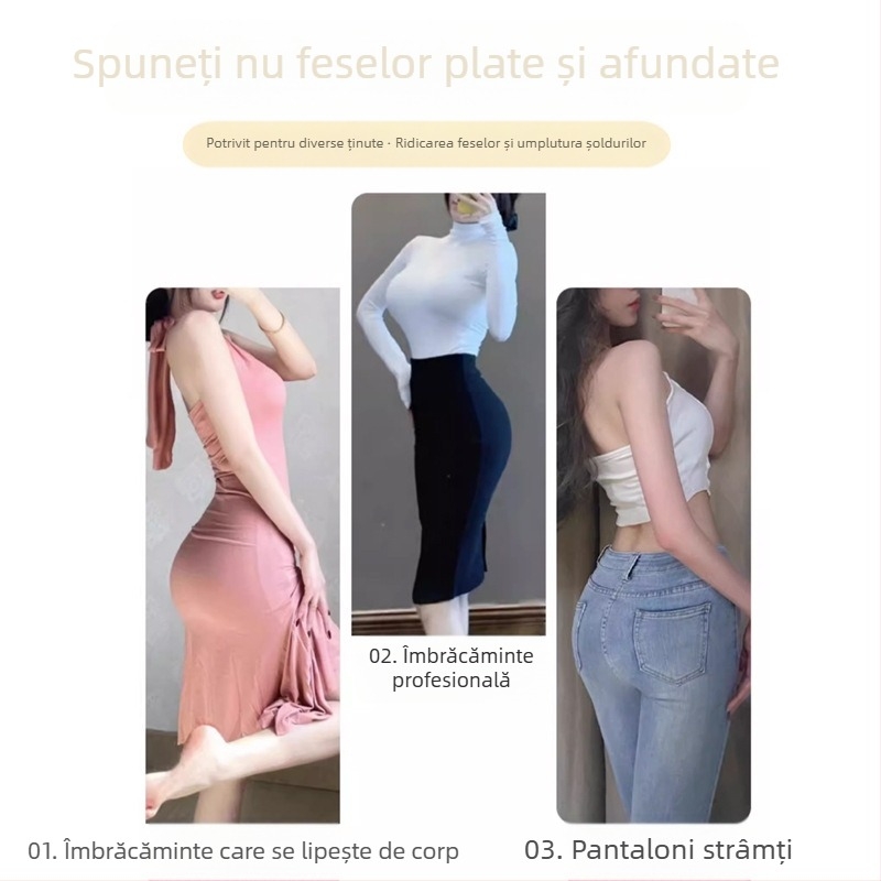 Blugi căptușiți pentru ridicarea feselor, pentru îmbunătățirea și modelarea feselor, magie unisex pentru ridicarea șoldurilor îngroșate, pentru un fund frumos și în formă de piersică