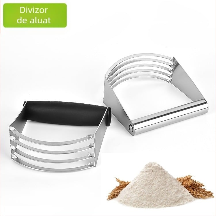 Pungi de tăiat pudră din oțel inoxidabil Amazon pentru tăiat cremă, mixer de ulei Sji Scone, presă pentru tăiței, tăiat unt