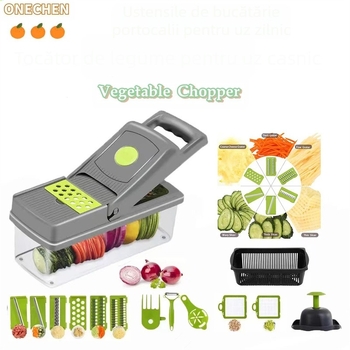 Răzătoare multifuncțională pentru tocat cartofi, răzătoare pentru salată, tăietor de legume, răzătoare manuală