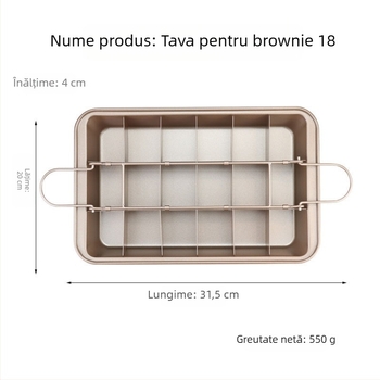 În stoc, 18 forme de copt pâine cu fund solid pătrat antiaderent, alb, matriță pentru tort, instrumente de copt, tavă Brownie