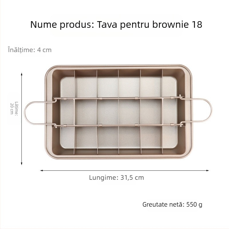 În stoc, 18 forme de copt pâine cu fund solid pătrat antiaderent, alb, matriță pentru tort, instrumente de copt, tavă Brownie